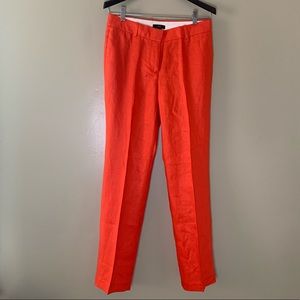 J. Crew Bristol Trouser Herringbone Linen